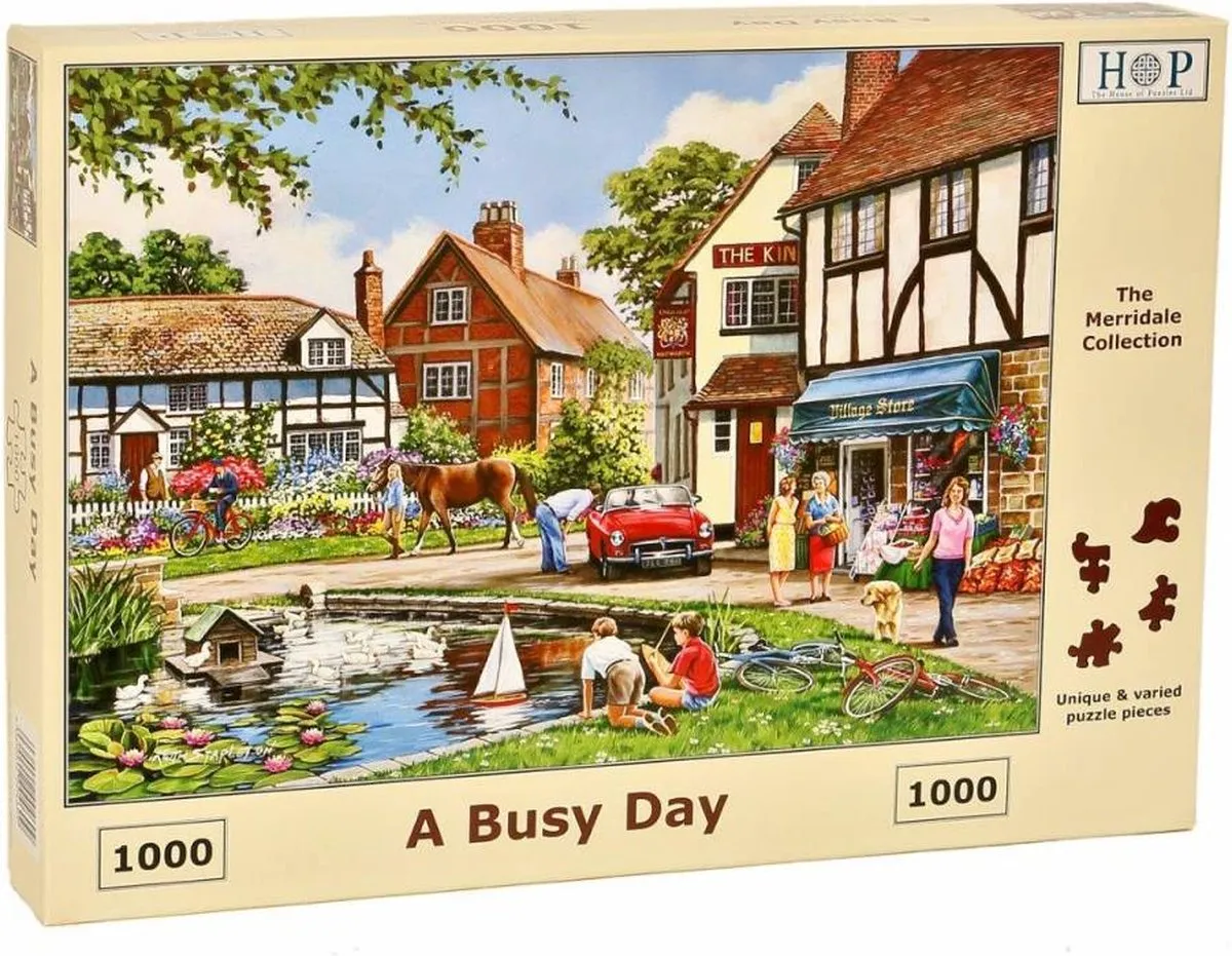 House Of Puzzles A Busy Day Legpuzzel 1000 Stuks