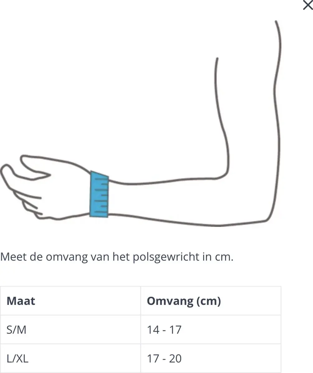 Bauerfeind Sports Wrist Strap - Maat S/M - Zwart - afbeelding 4 van 6