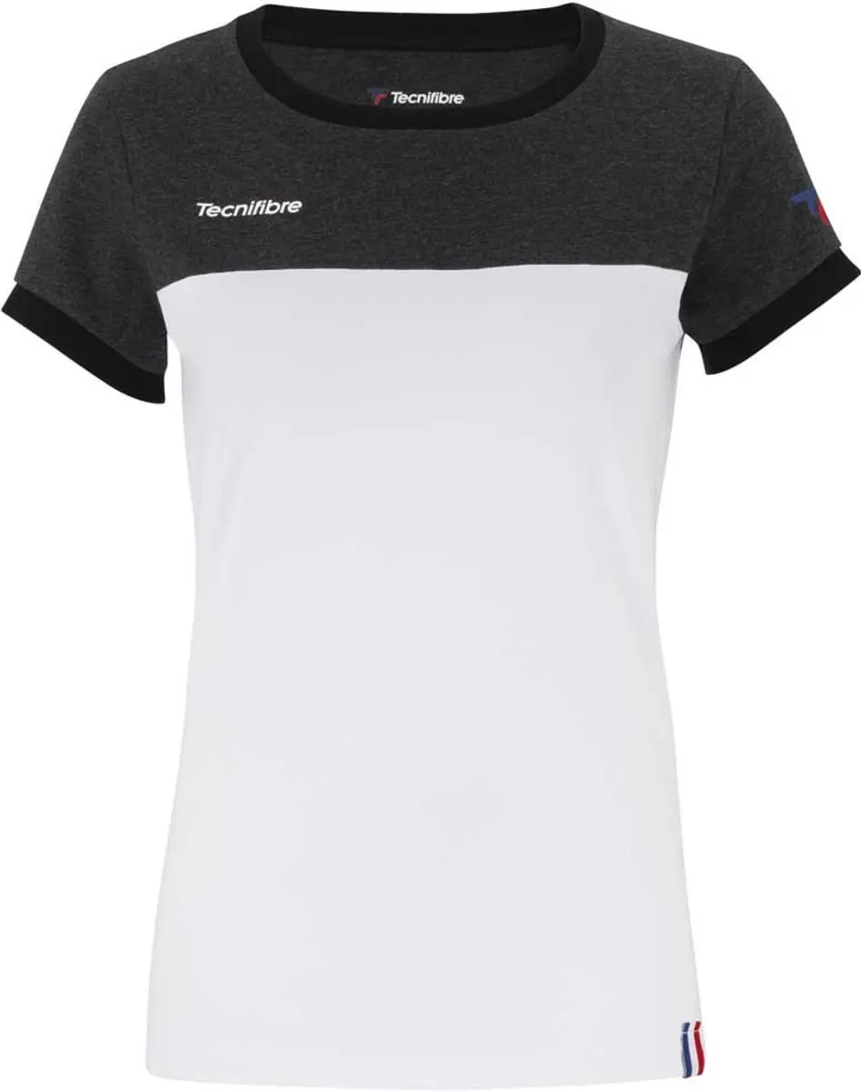 Tecnifibre F1 Stretch T-shirt Met Korte Mouwen Zwart 10-12 Months Meisje
