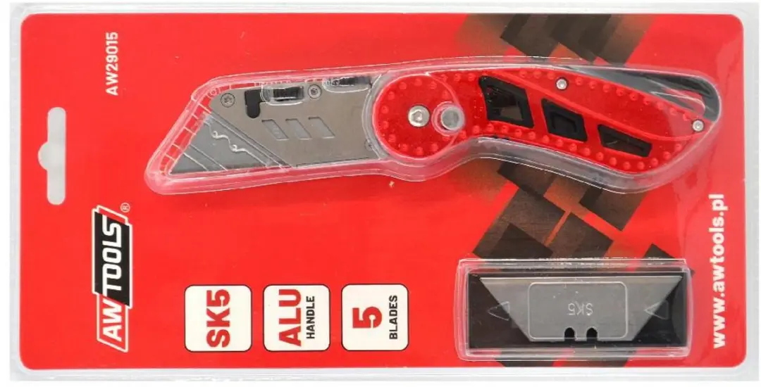 AWTools AW29015 Vouwbaar Trapeziummes - 5 Bladen SK5 Staal