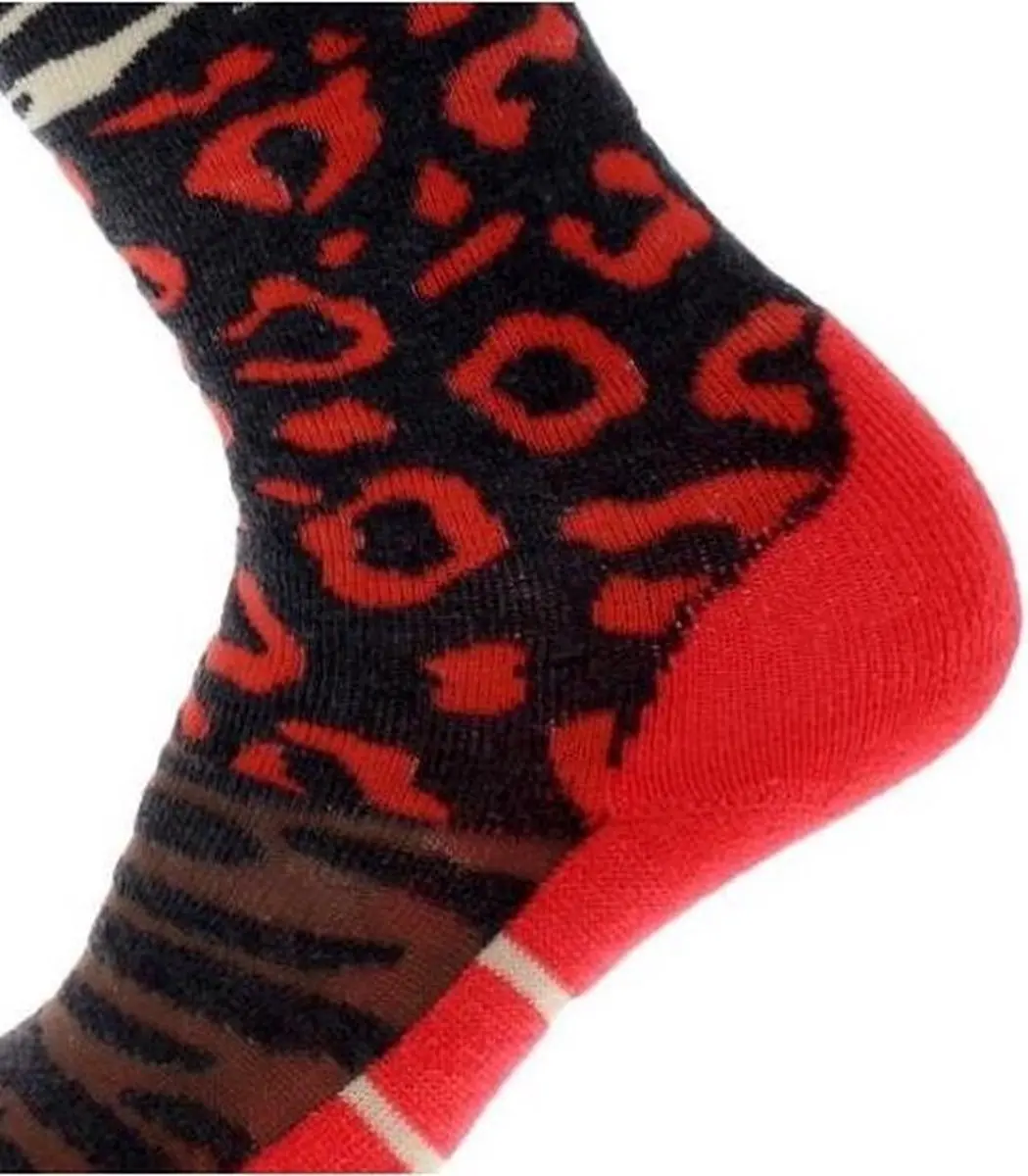 SINNER Ladies Skisokken Animal Double Pack - Roze - 36-38
