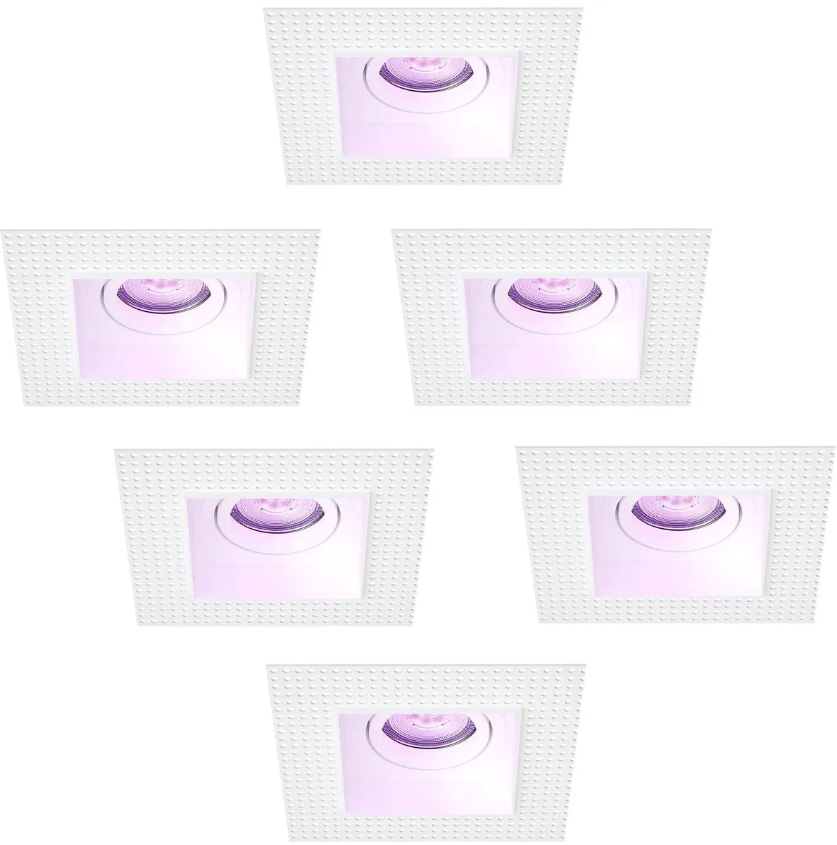 LEDVION Trimless Smart Inbouwspot 6x130x130mm RGBW 4.9W