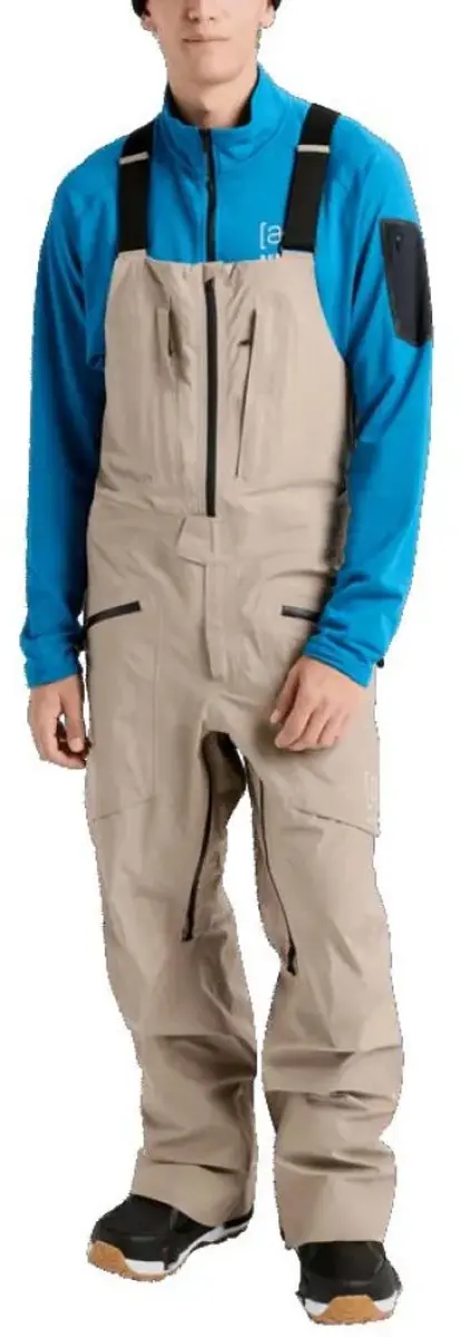 Burton Ak Freebird Gore-tex® 3l Stretch Bib Broek Beige S Man