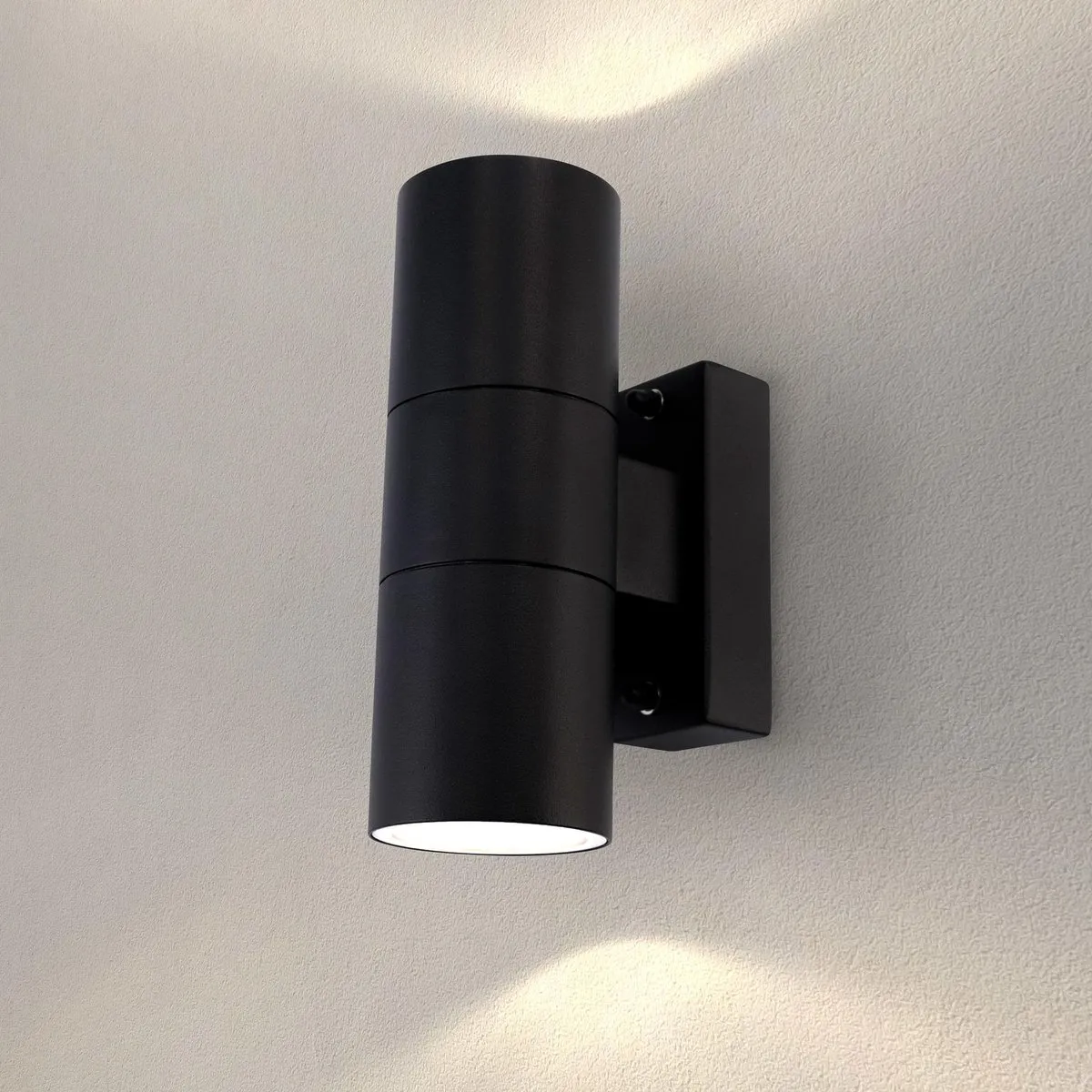 LEDVION Wandlamp GU10 IP54 Zwart
