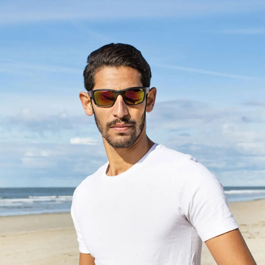 SINNER Cayo Sportbril - Geel - Zwart/Rood