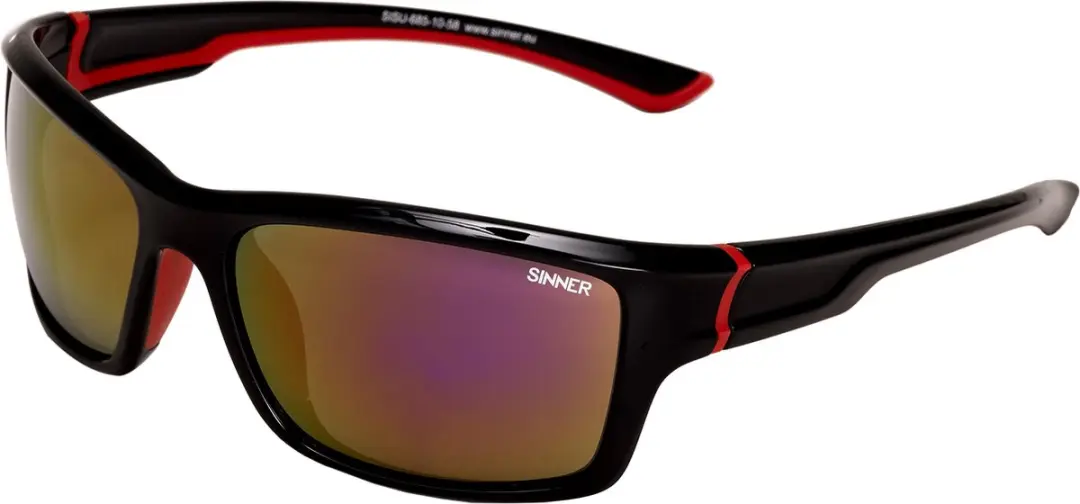 SINNER Cayo Sportbril - Geel - Zwart/Rood