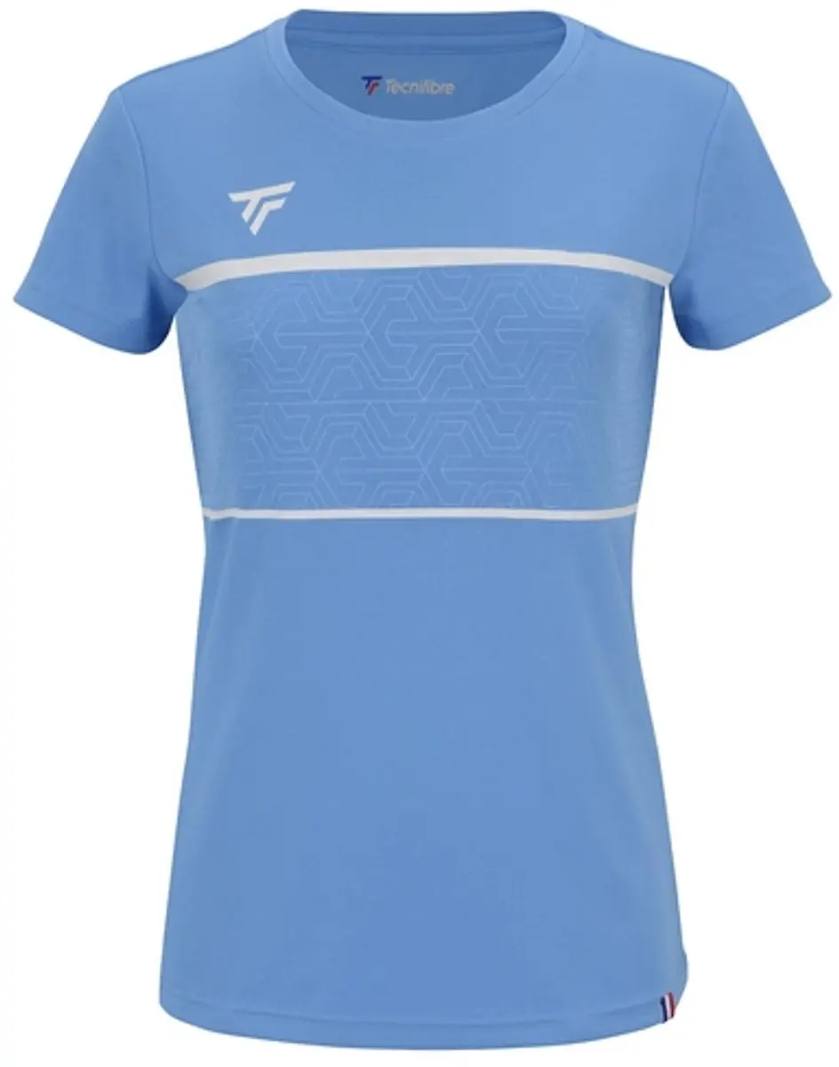 Tennisshirt Tecnifibre Women Team Tech Azur-XS