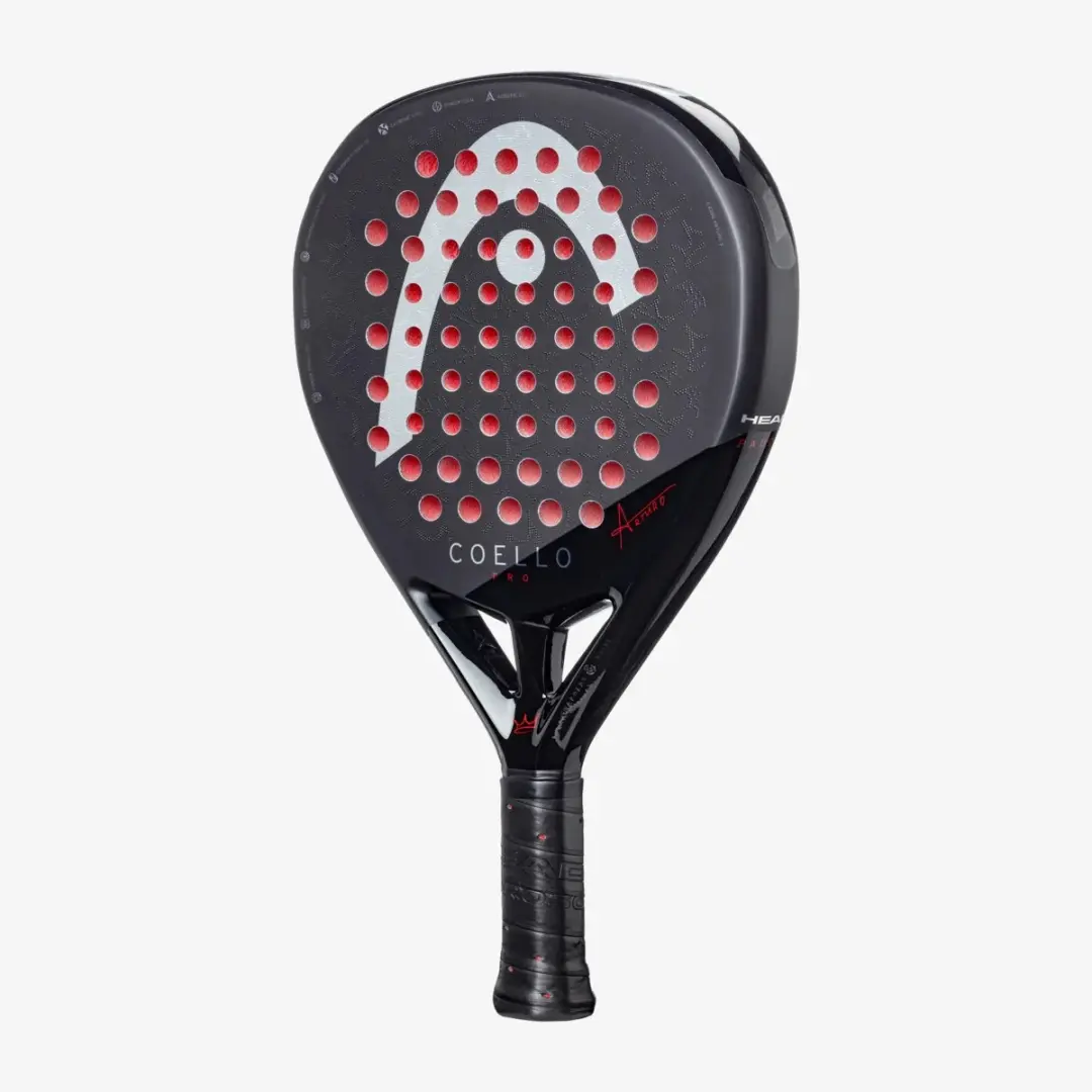 Head Coello Pro 2025 Padelracket - Zwart/Rood - afbeelding 5 van 6