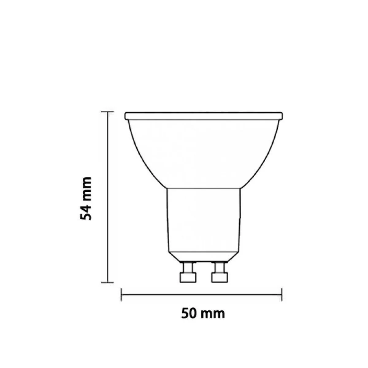 Philips GU10 LED Lamp 10 Stuks - 4W Dimbaar 2700K Warmwit