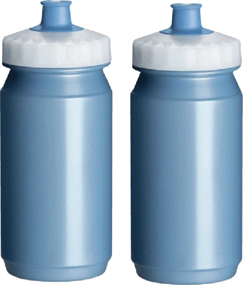 Drinkfles Fiets 2x 550 ml Lichtblauw Waterfles Drinkbus