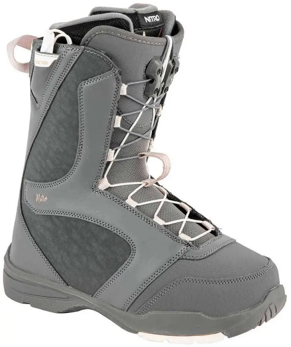 Nitro Flora Tls Snowboardlaarzen Voor Dames Grijs 25.5 Vrouw