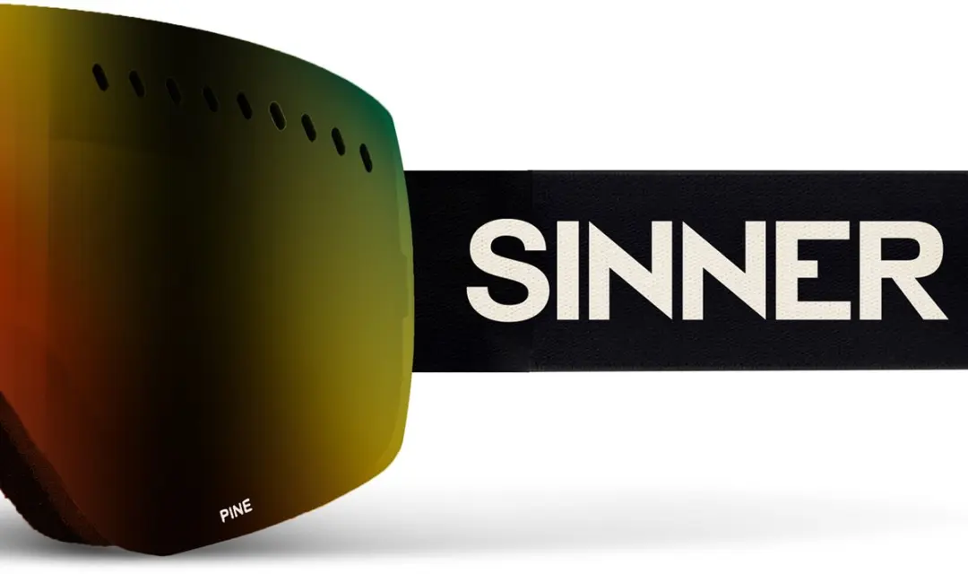 SINNER Pine Skibril - One Size - Matte Zwart