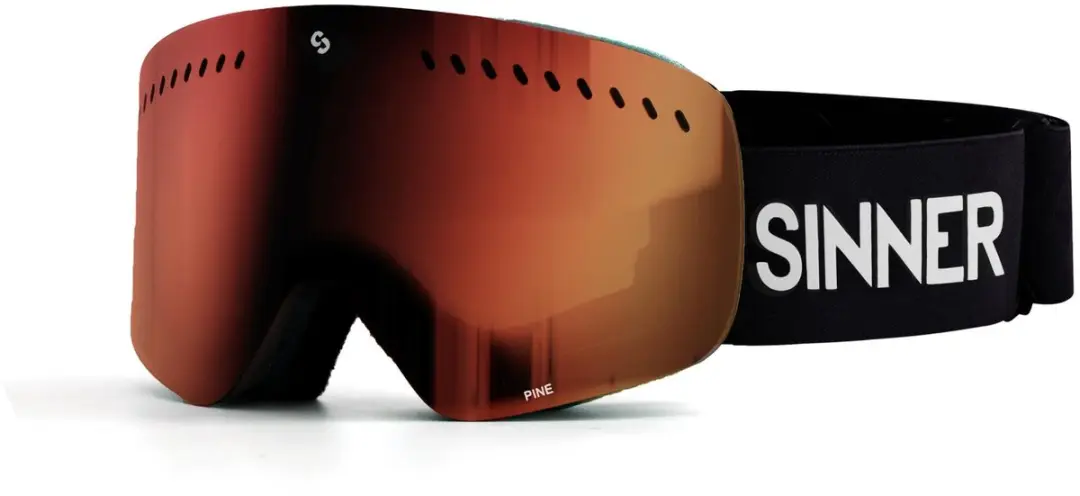 SINNER Pine Skibril - One Size - Matte Zwart