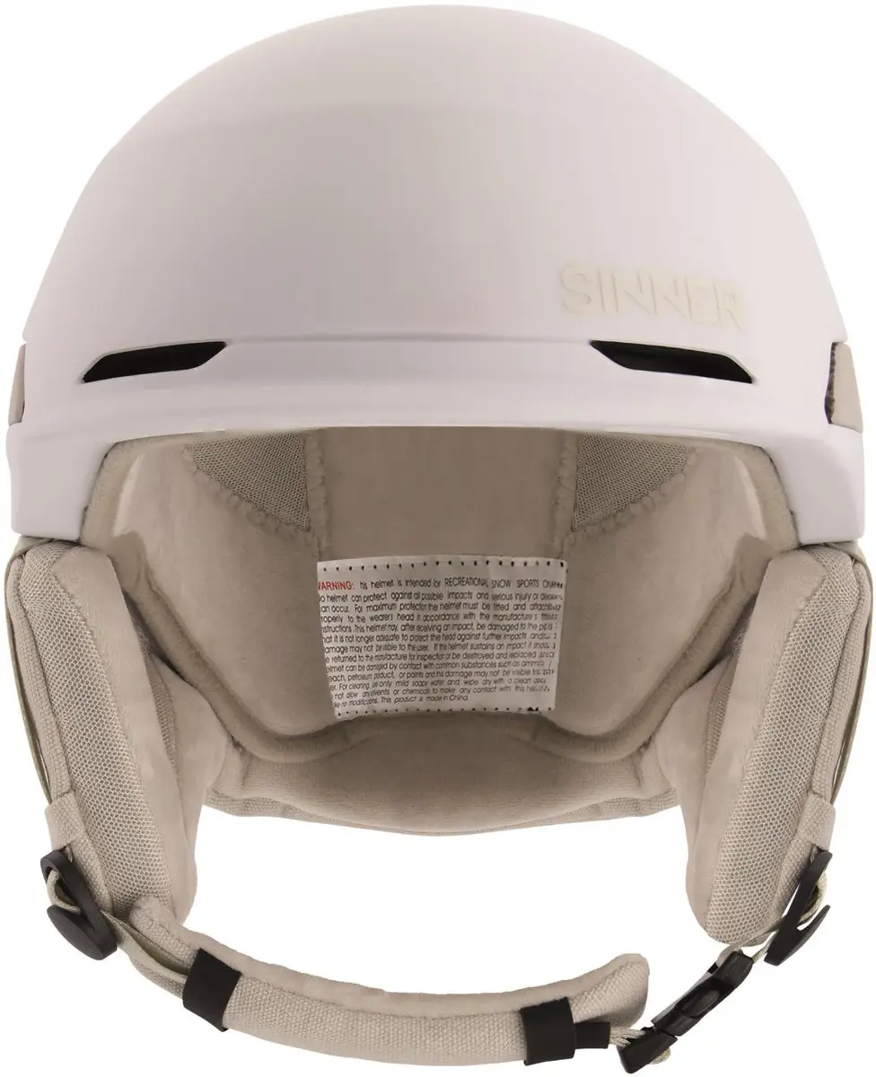 SINNER Zermatt Skihelm - Maat S 51-54cm - Matte White