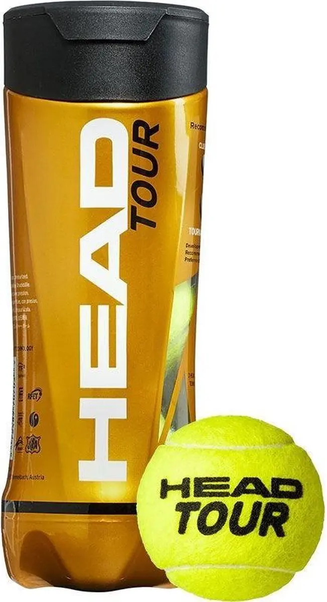 Tennisbal HEAD Tour 3 stuks Tennisballen
