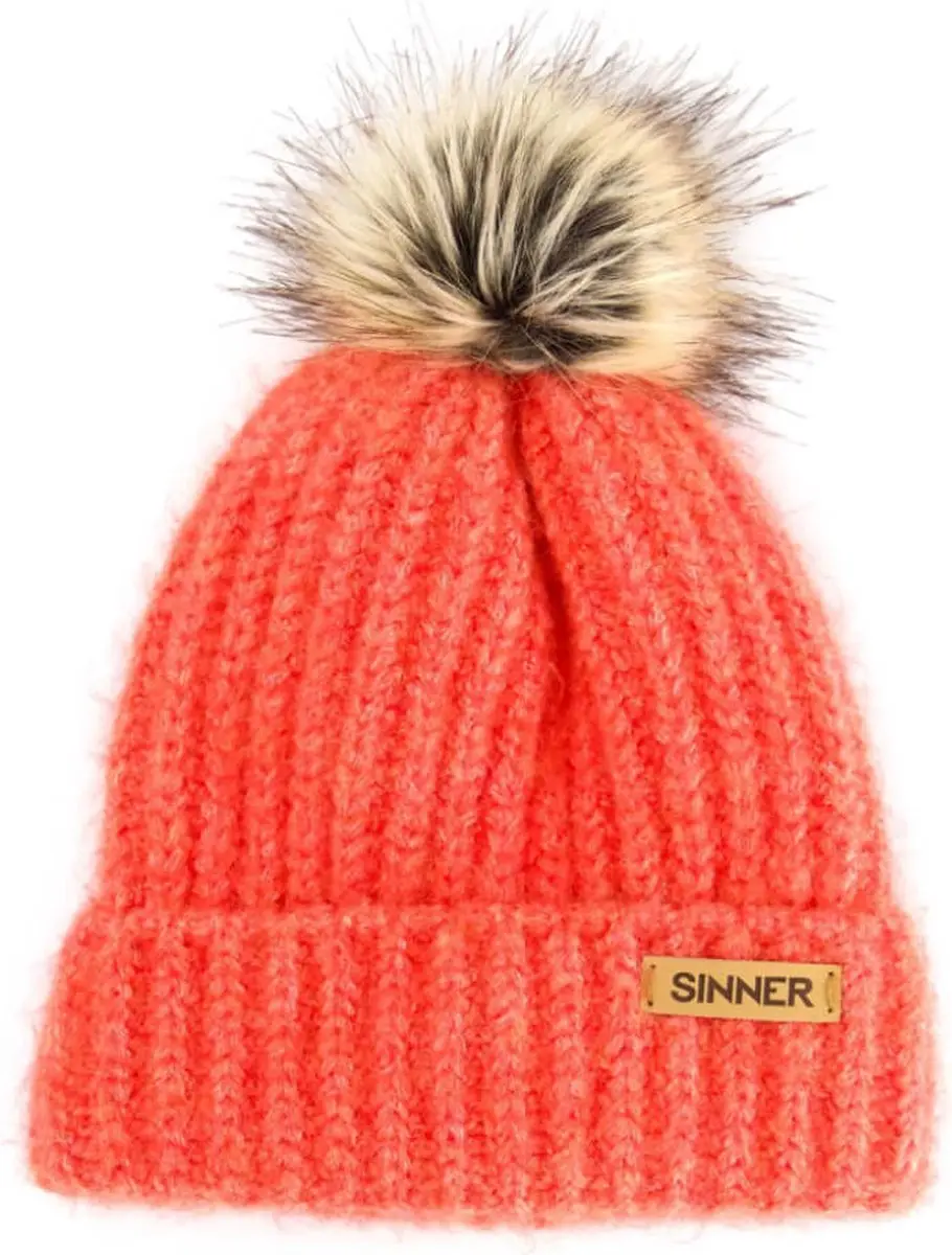 Sinner Mossy Beanie Muts Met Pom