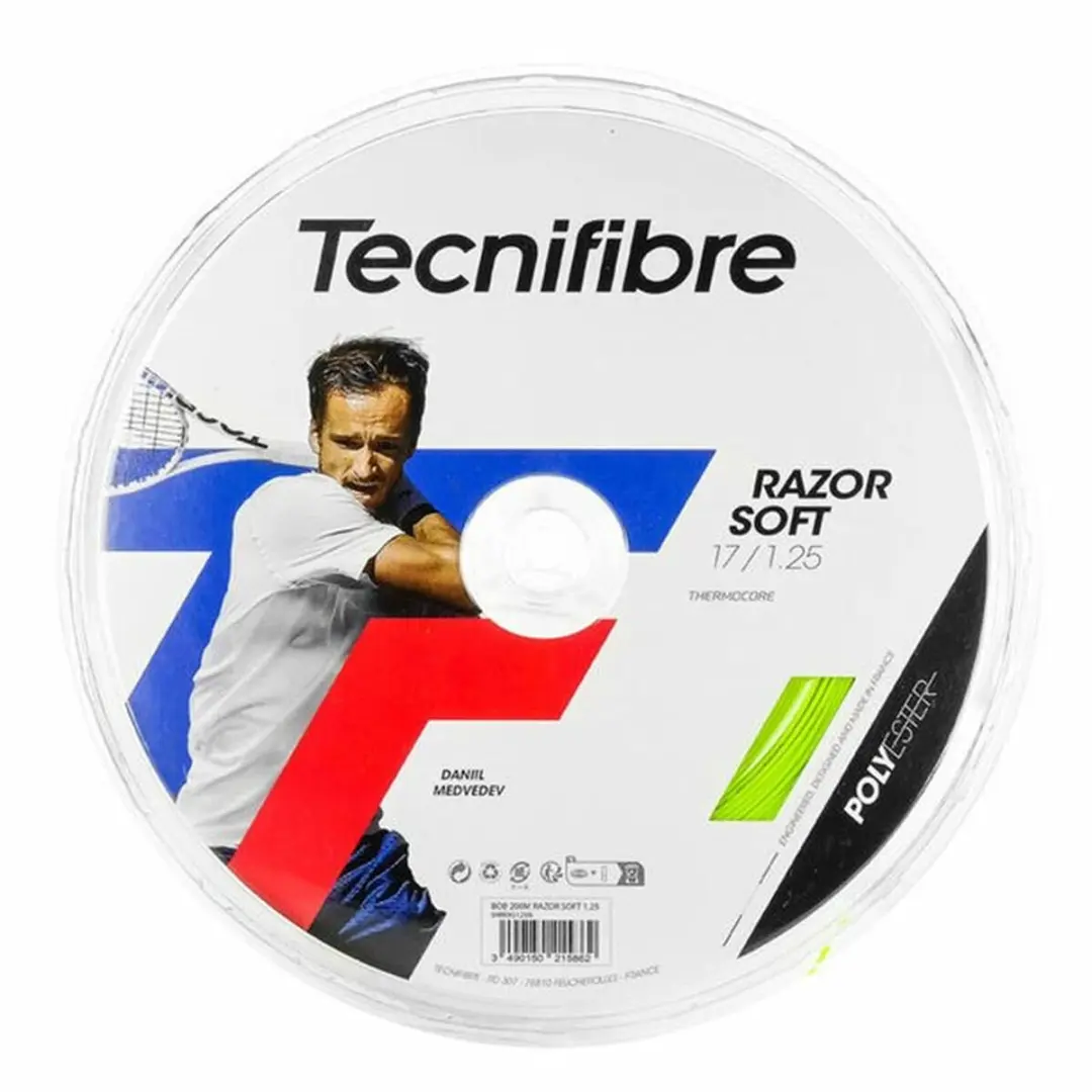 Tecnifibre Bob 200m Razor Soft Enkele Tennissnaar Transparant 1.30 mm