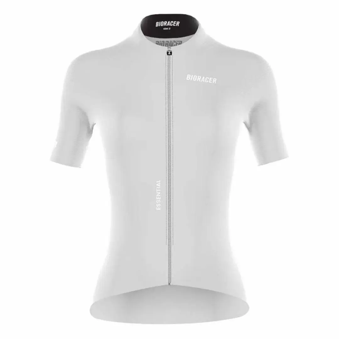 Bioracer Epic Korte Mouw Wielertrui Wit,Grijs XS Vrouw