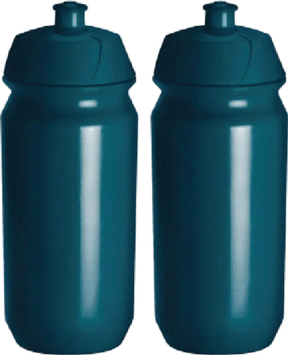 Drinkfles 2x 500 Waterfles Bidon Teal Blauw