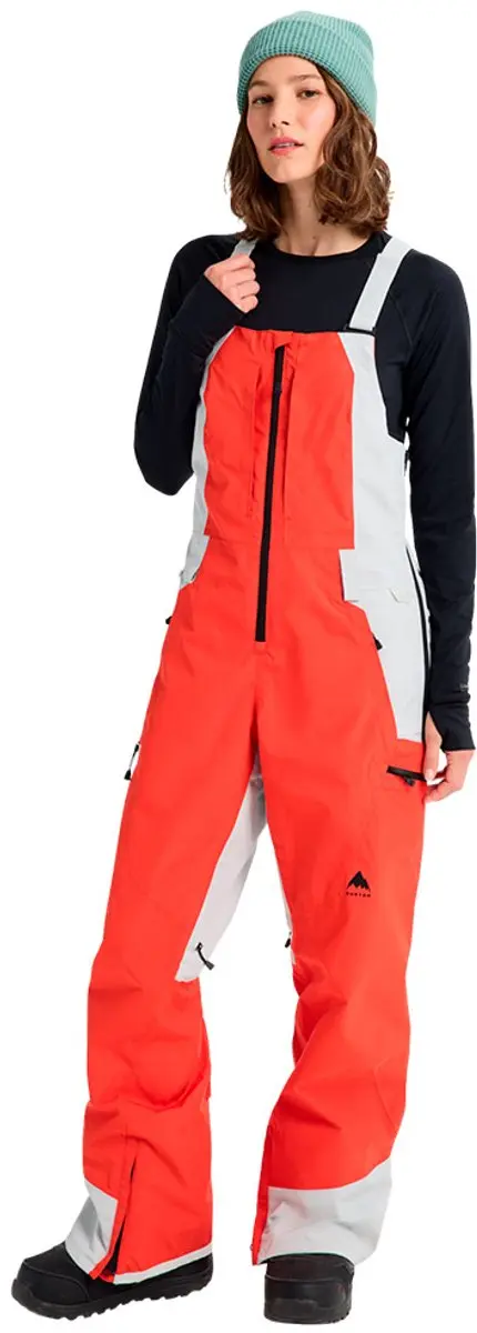 Burton Reserve Gore-Tex 2L Bibbroek - S - Fiesta Red/Gray Cloud