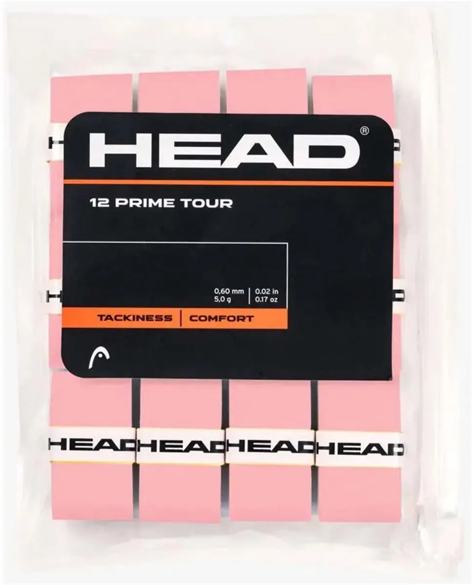 Head Prime Tour Overgrip Roze - 12 Stuks