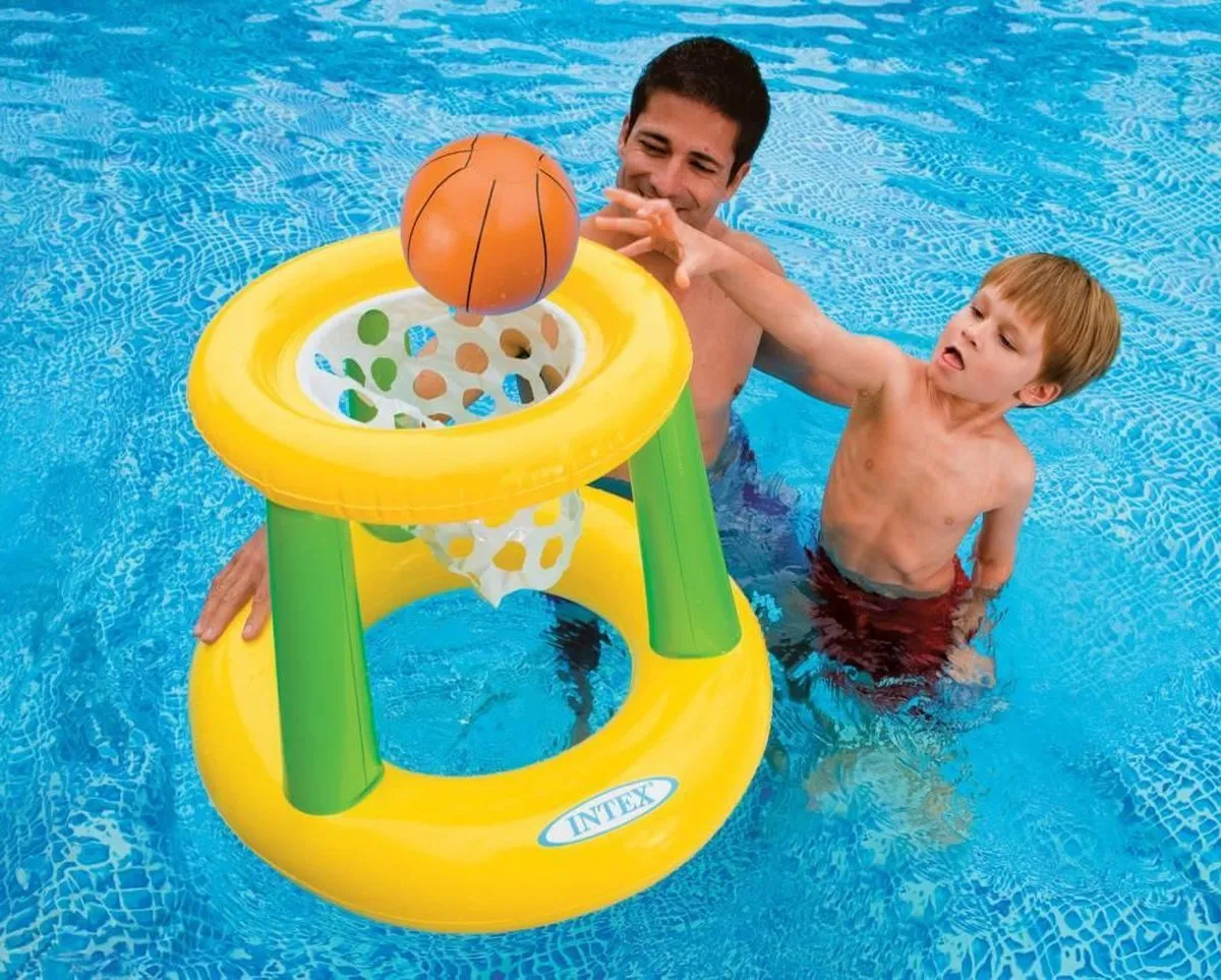 Intex Basketbal Spel - Geel/Bruin/Wit/ Groen
