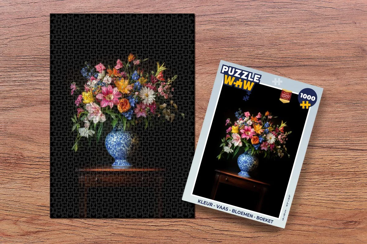 PuzzleWow Bloemen Legpuzzel 1000 Stuks - Kleurrijk