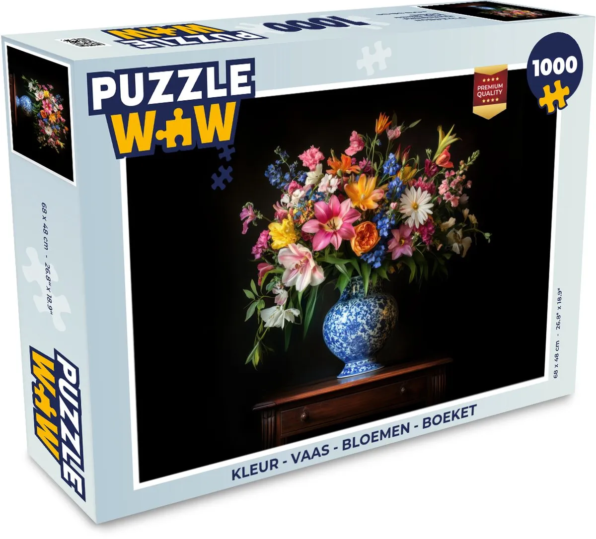 PuzzleWow Bloemen Legpuzzel 1000 Stuks - Kleurrijk