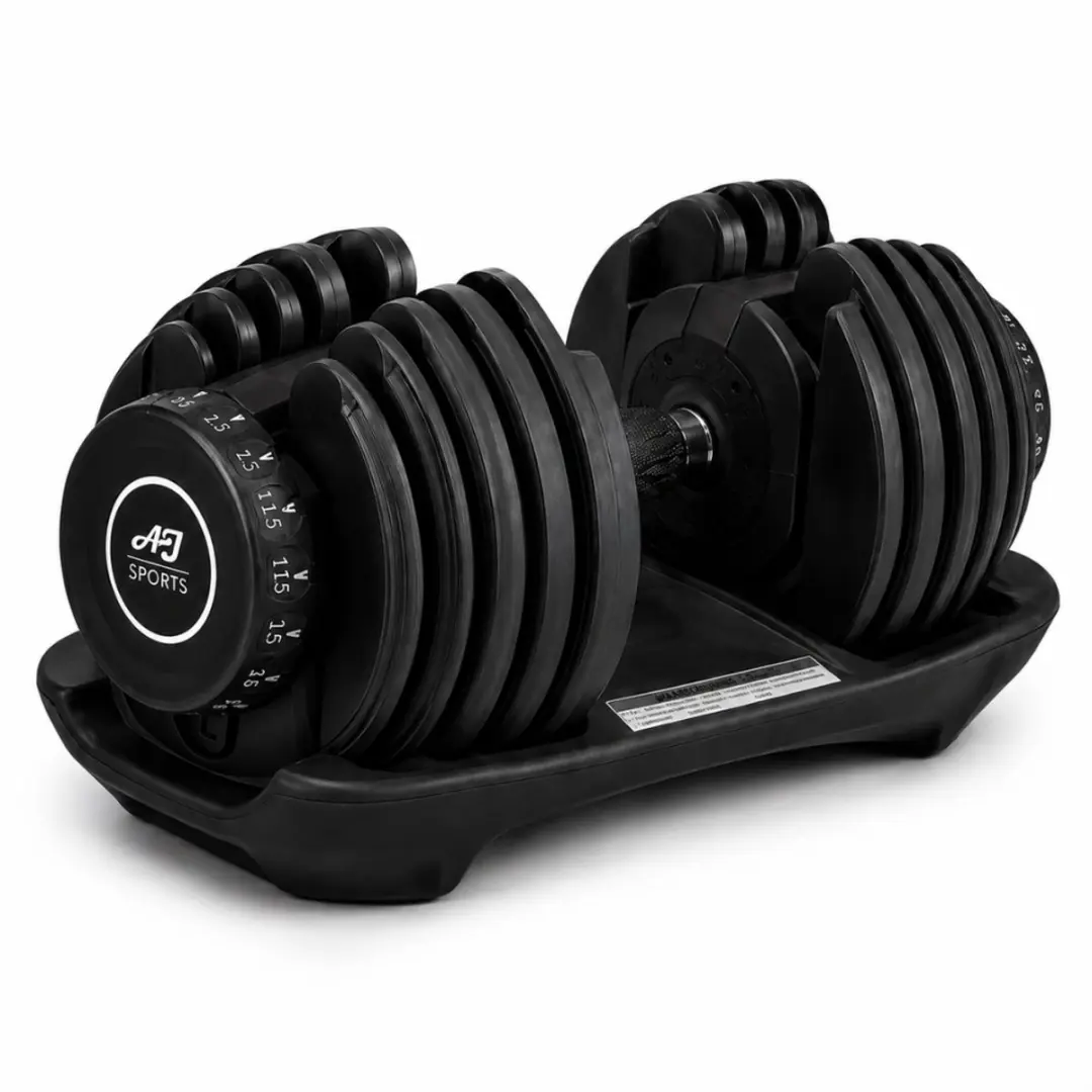 AJ-Sports Verstelbare Dumbell Zwart 24 KG
