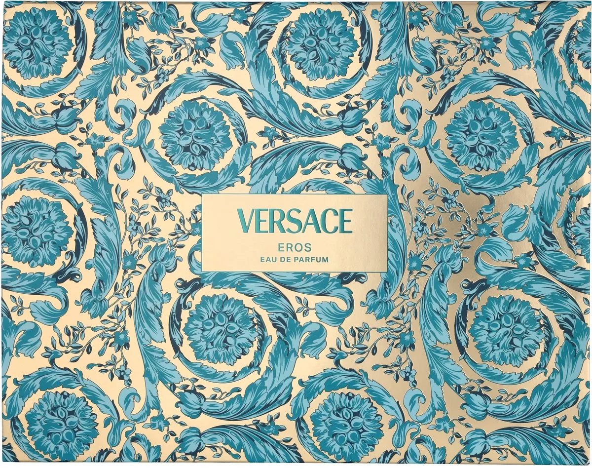 Versace Eros Pour Homme Geschenkset - Eau de Parfum 50ml + Aftershave Balm 50ml + Douchegel 50ml