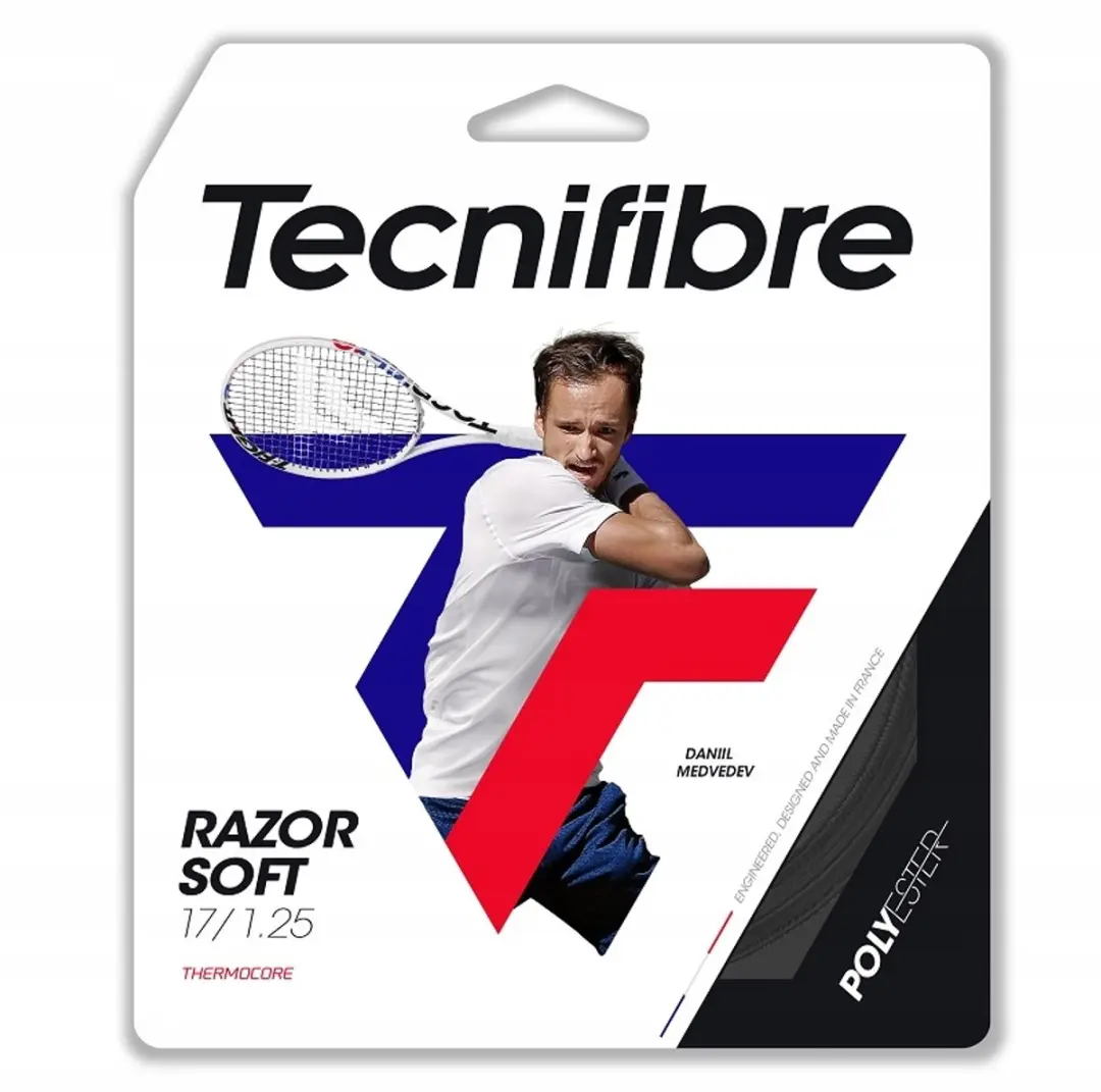 Tecnifibre Razor Soft Tennissnaar Zwart 1,30mm 12m
