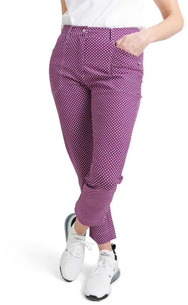 Abacus Golf Merion 7/8 Broek Paars 34 Vrouw