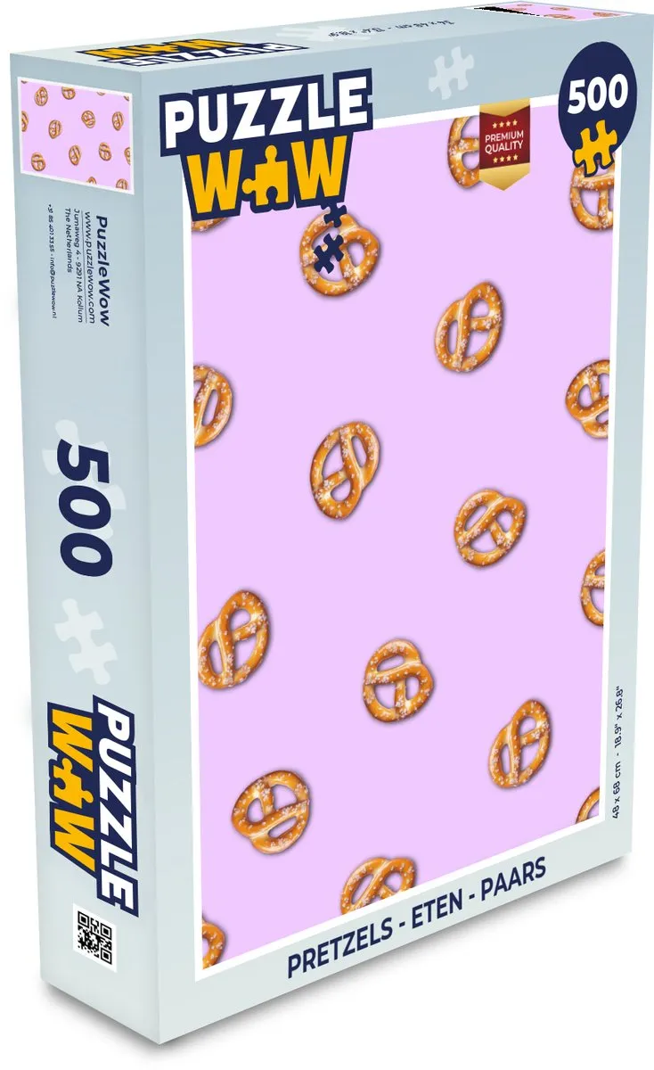 PuzzleWow Pretzels Legpuzzel 500 Stuks