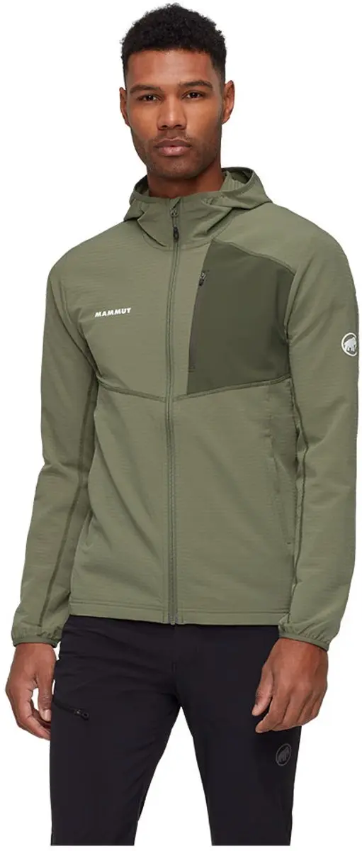 Mammut Madris Light Fleece Met Volledige Rits Groen S Man