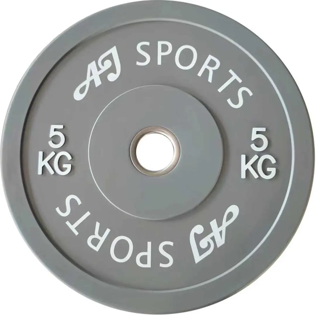 AJ-Sports Olympische Halterschijf Rubber 5 kg