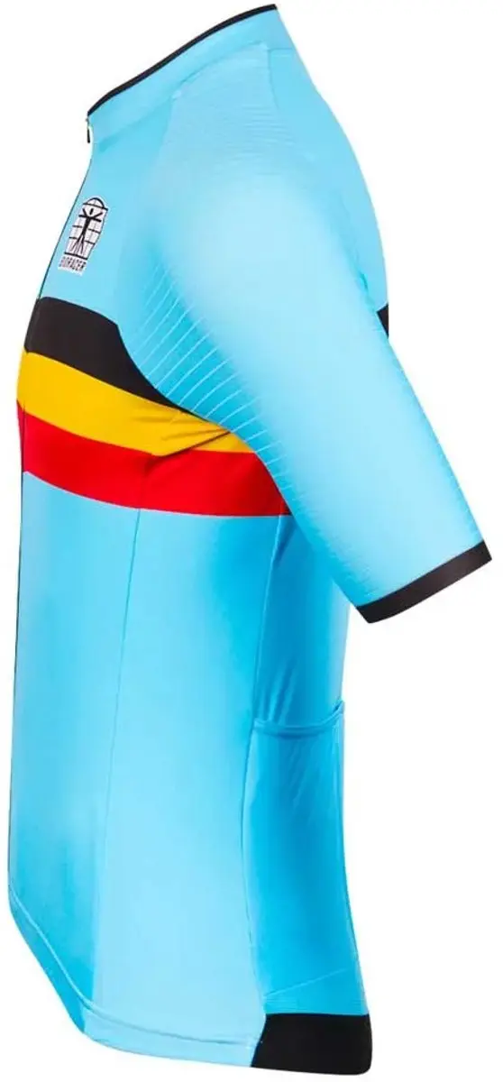 Bioracer Team Belgie 2023 Icon Fietsshirt - L - Blauw