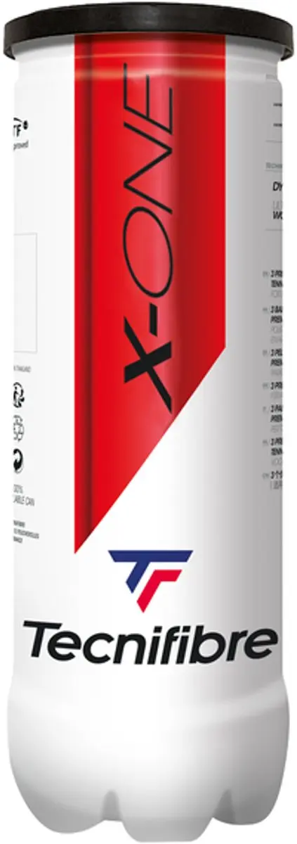 Tecnifibre Tennisballen X-One Gasgevuld 3 Ballen