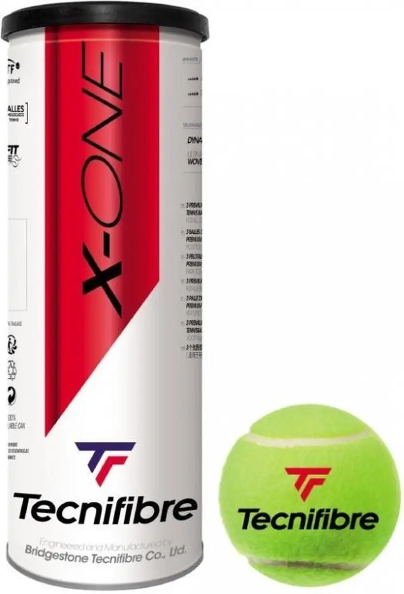 Tecnifibre X-One Gasgevuld Tennisballen - 3 Stuks