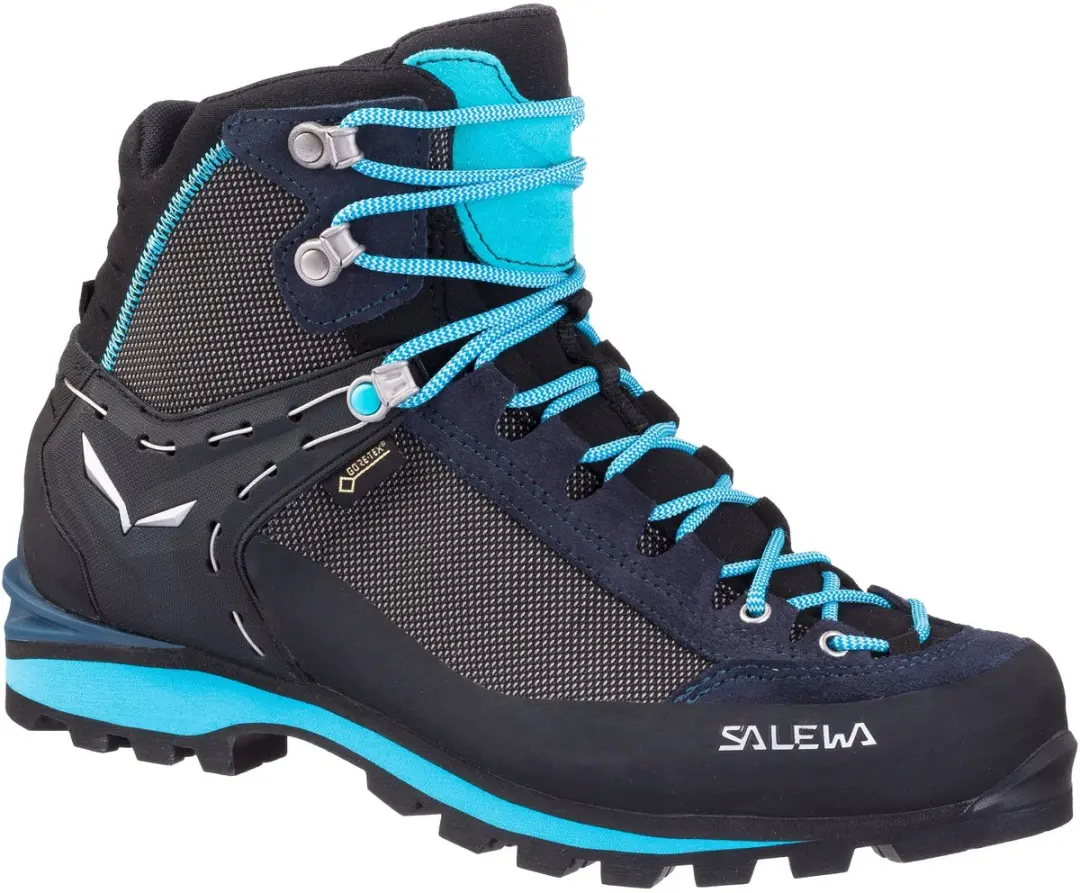 SALEWA Crow GTX Schoenen Dames, grijs/turquoise Schoenmaat UK 5