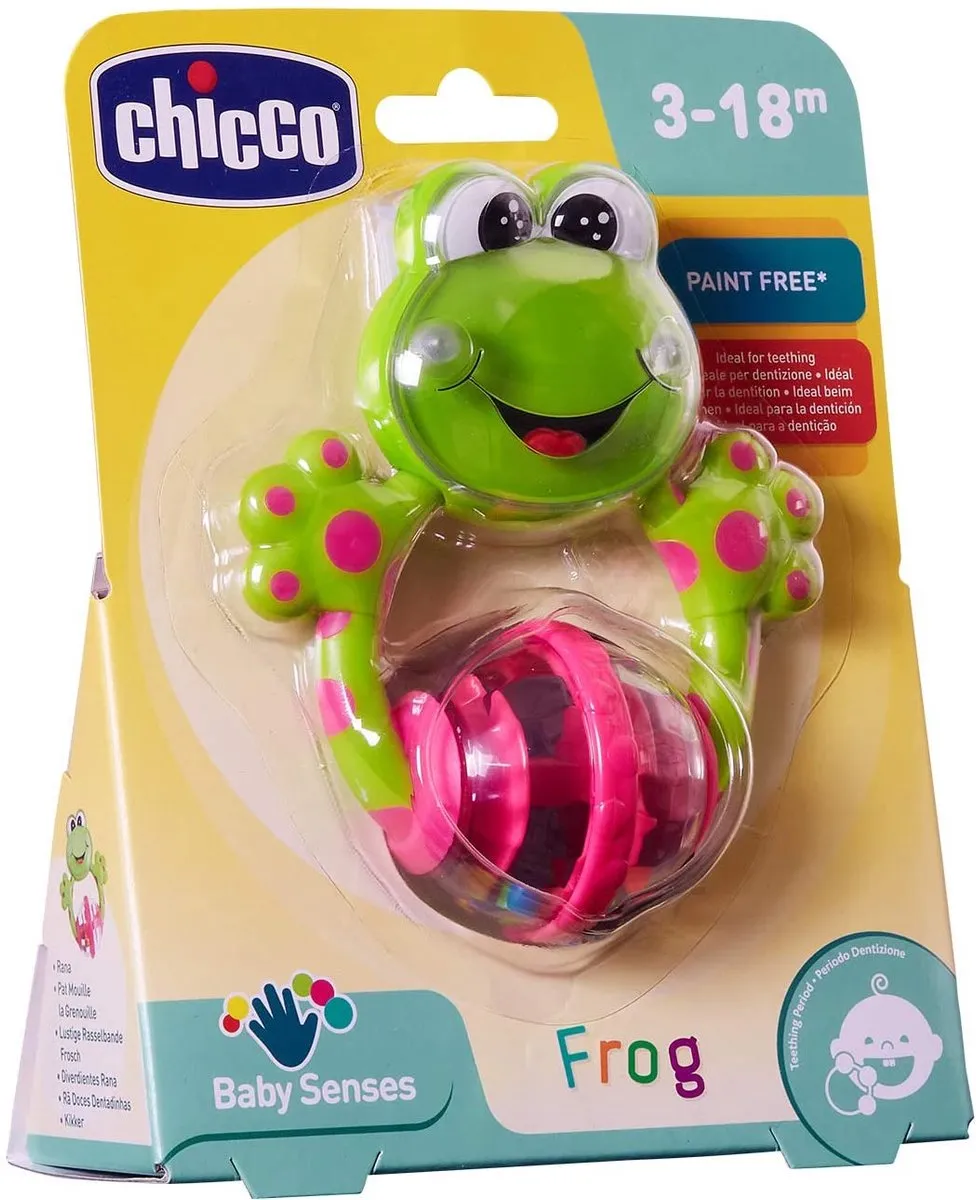 Chicco Rammelaar Kikker - Groen/Roz - afbeelding 4 van 6