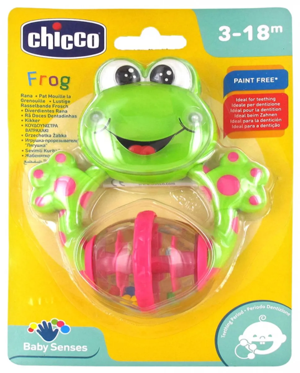 Chicco Rammelaar Kikker - Groen/Roz - afbeelding 6 van 6