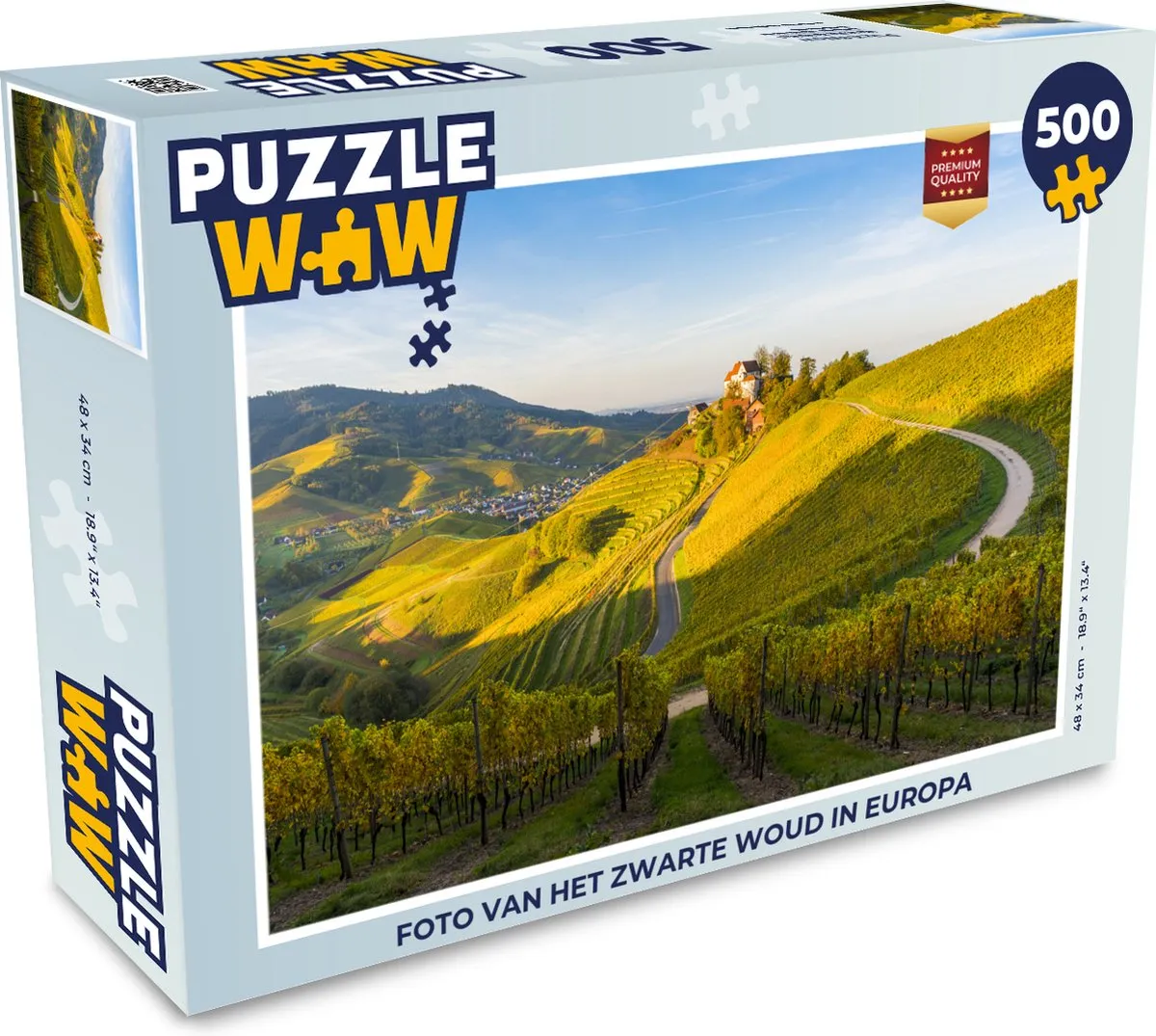 PuzzleWow Legpuzzel Foto Zwarte Woud 500 Stuks - Multicolor