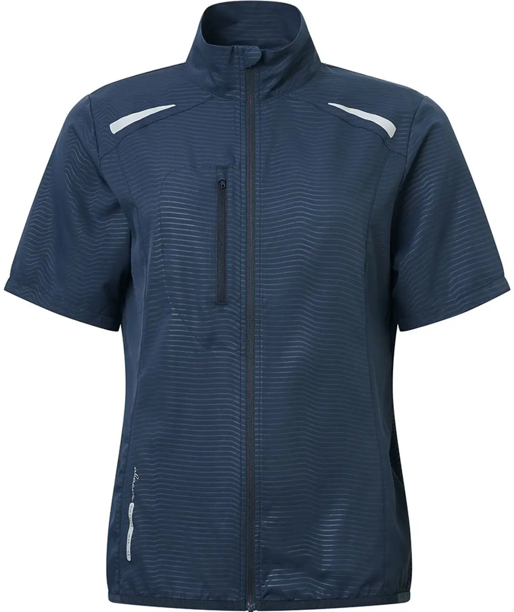 Abacus Golf Lanark Stretch Wind Dames T-shirt Met Korte Mouwen Blauw L Vrouw
