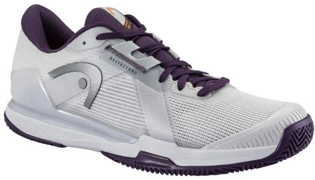 Tennisschoen HEAD Men Sprint Pro 4.0 Clay Light Grey/Purple Night-Schoenmaat 42,