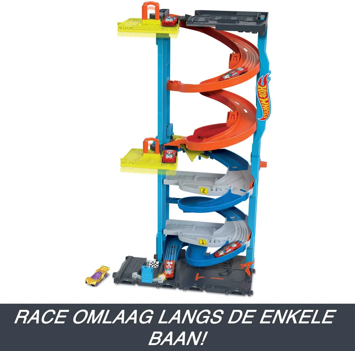 Hot Wheels City Transformerende Racetoren HKX43 - Multicolor