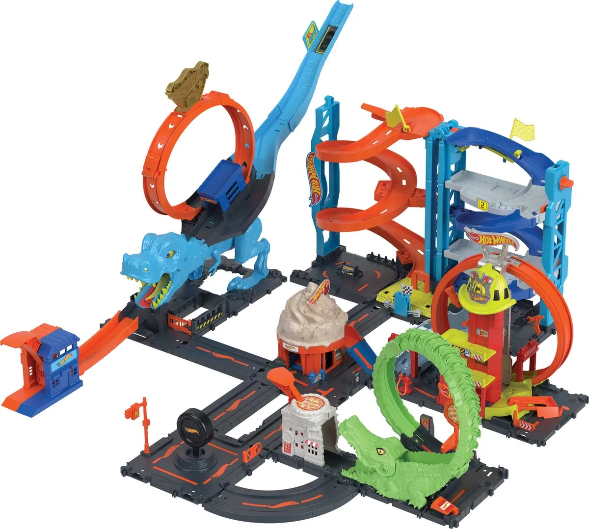 Hot Wheels City Transformerende Racetoren HKX43 - Multicolor
