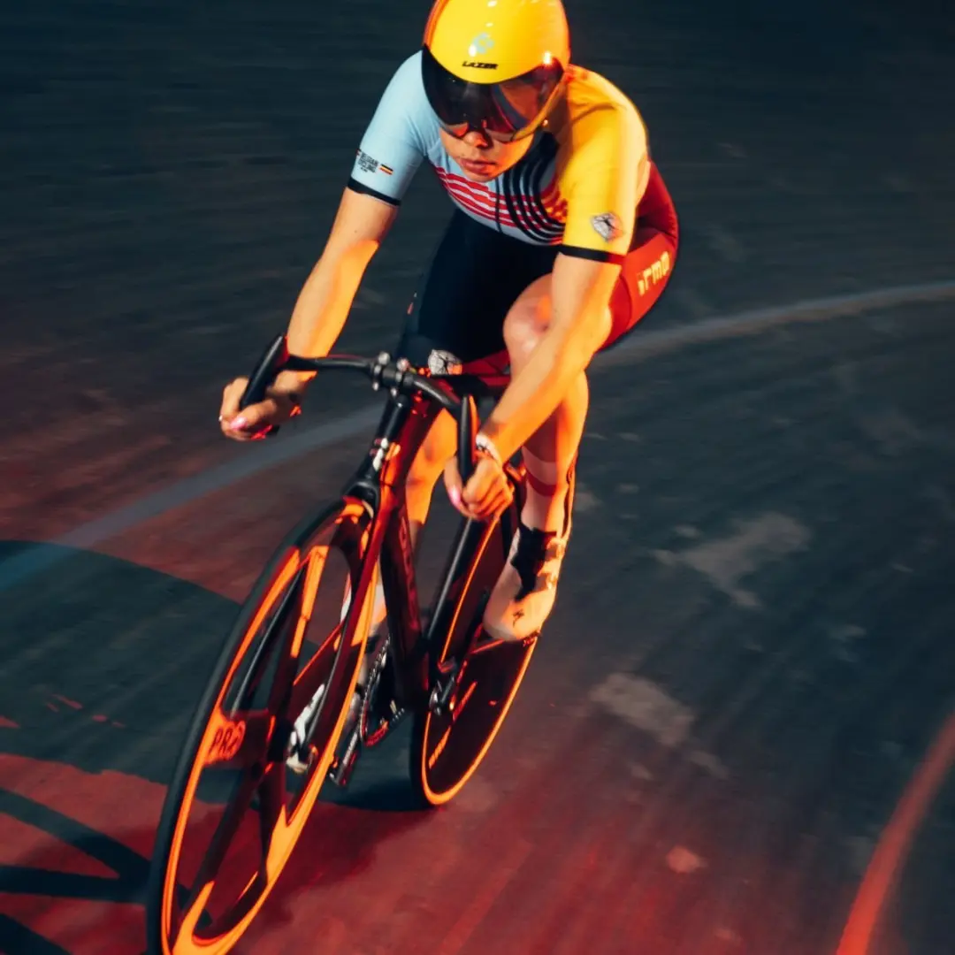 Bioracer Team Belgium Wielerbroek Dames Zwart XL