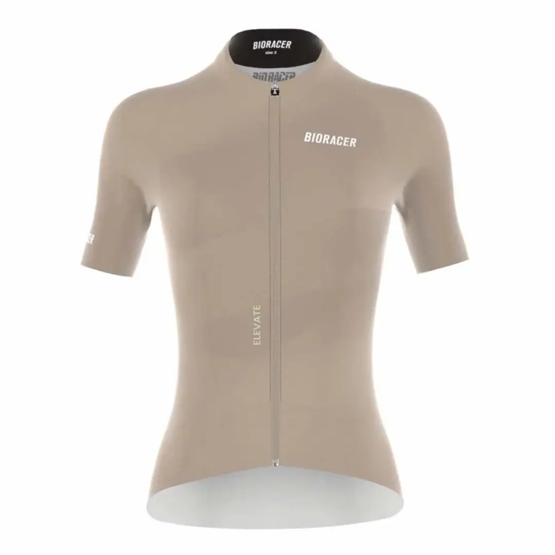 Bioracer Epic Elevate Korte Mouw Wielertrui Beige L Man