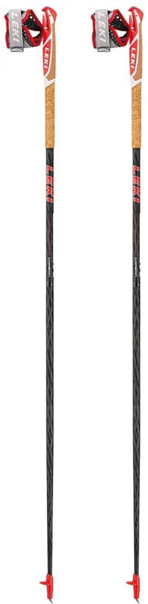 LEKI Vertical K Trailrunningstokken 130cm - White/Neon Red
