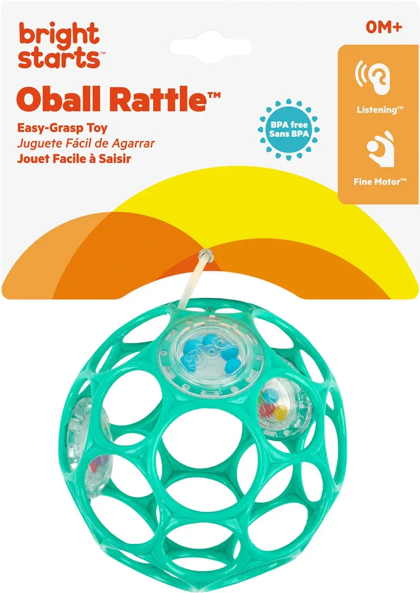 Oball Baby Rammelaar - Groen - afbeelding 5 van 6
